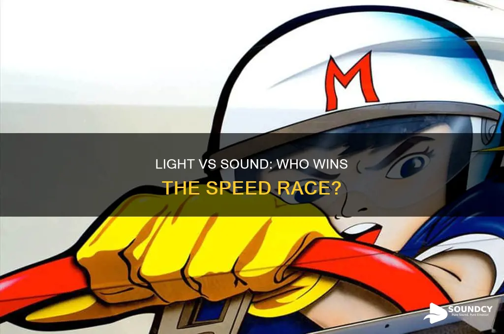 does light travel faster then sound