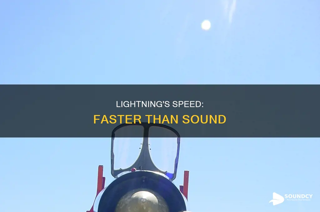 does lightening travel faster than sound