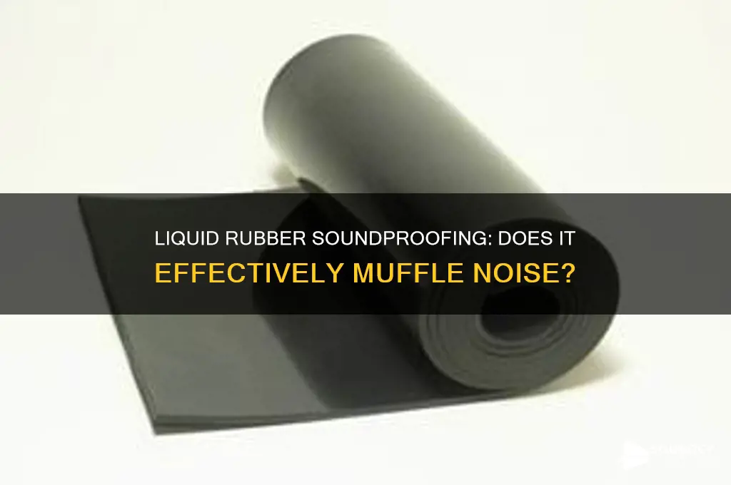does liquid rubber muffle sound
