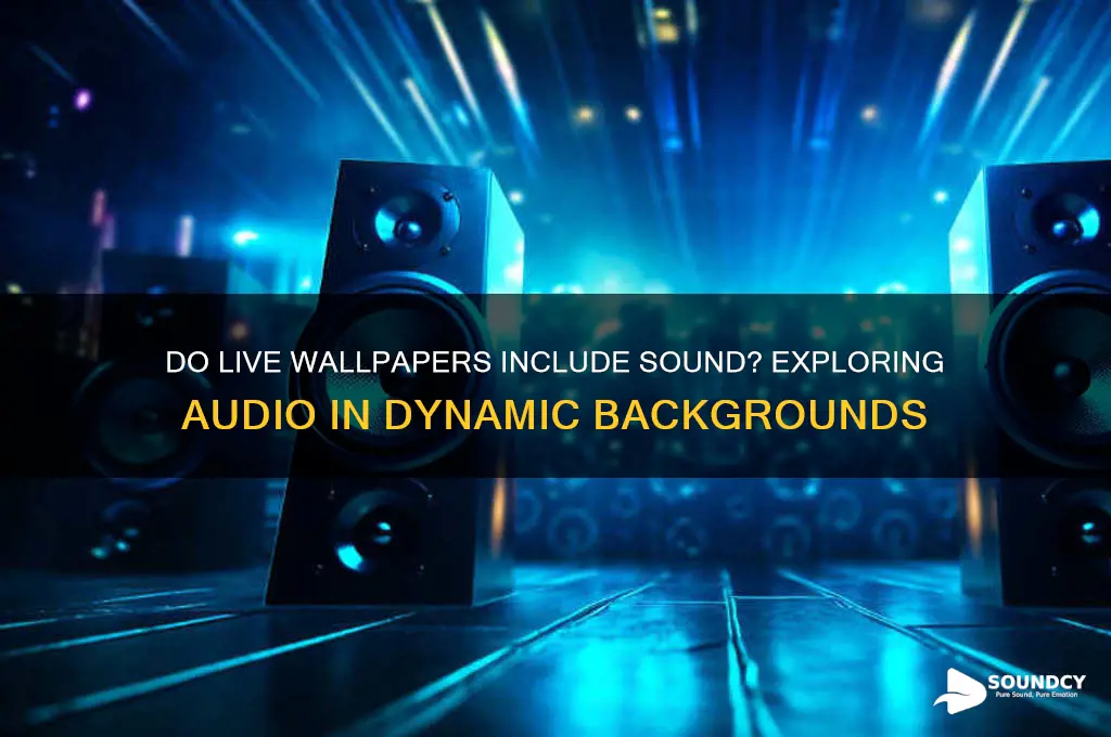 does live wallpaper have sound