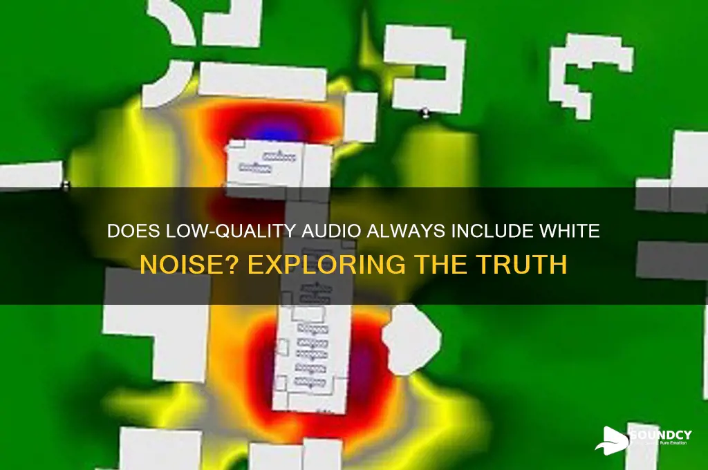 does lo quality audio have a white noise sound