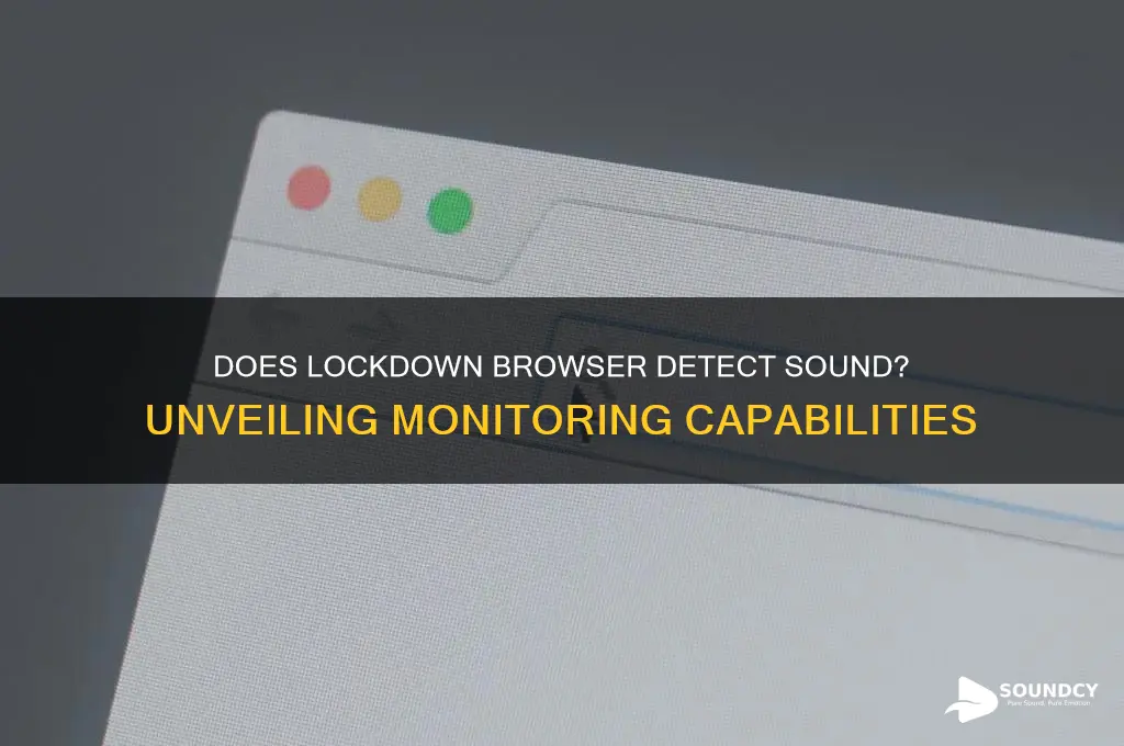 does lockdown browser detect sound