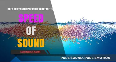Does Low Water Pressure Affect Sound Speed? Exploring the Science