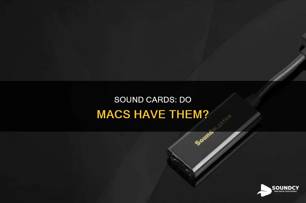 does mac have a sound card
