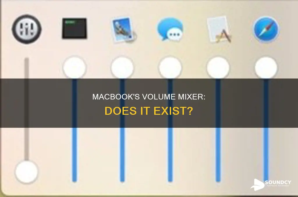 does macbook have sound volume mixer