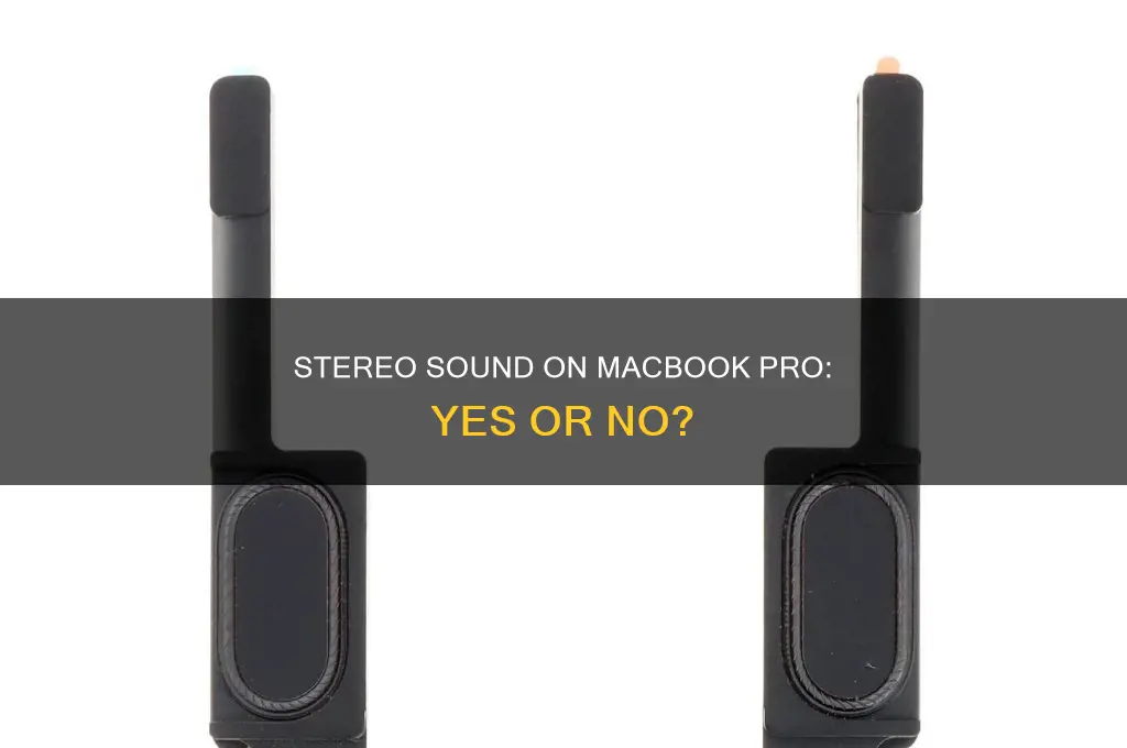 does macbook pro have stereo sound