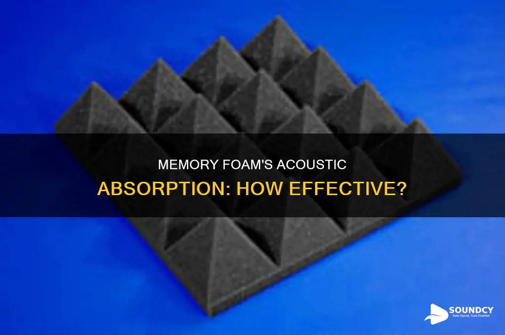 does memory foam absorb sound well