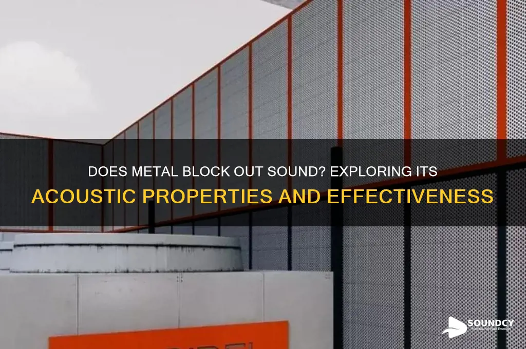 does metal block out sound