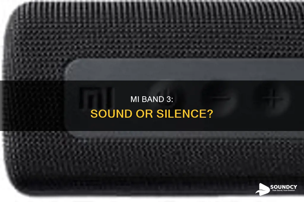 does mi band 3 have sound