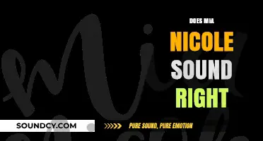 Does Mia Nicole Sound Right? Exploring the Name's Appeal and Origins