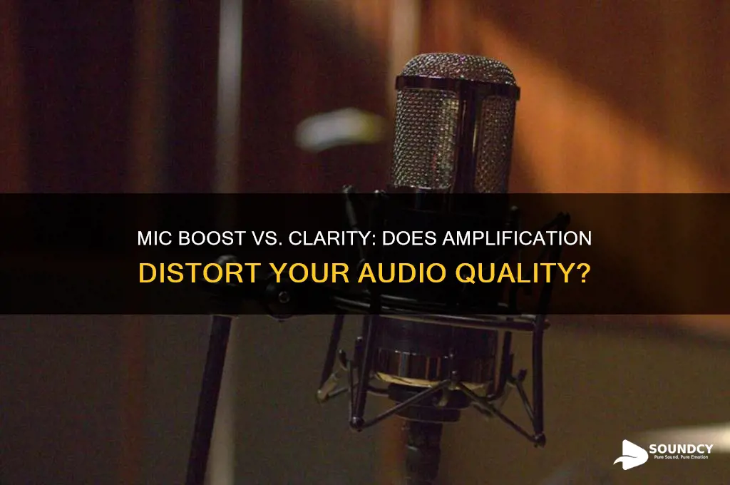 does mic boost distrort sound