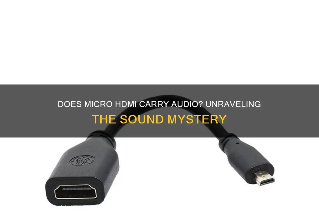 does micro hdmi have sound