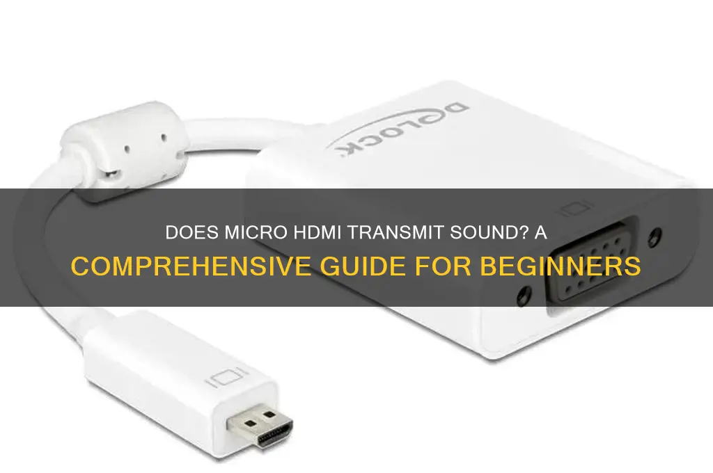 does micro hdmi transmit sound