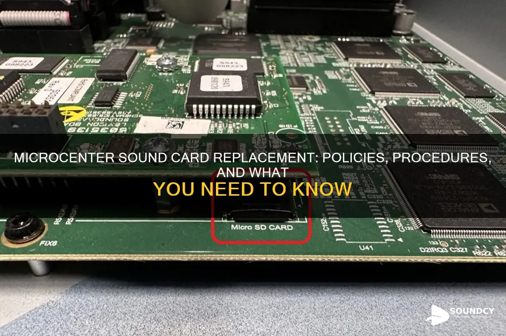 does microcenter replace sound carfs