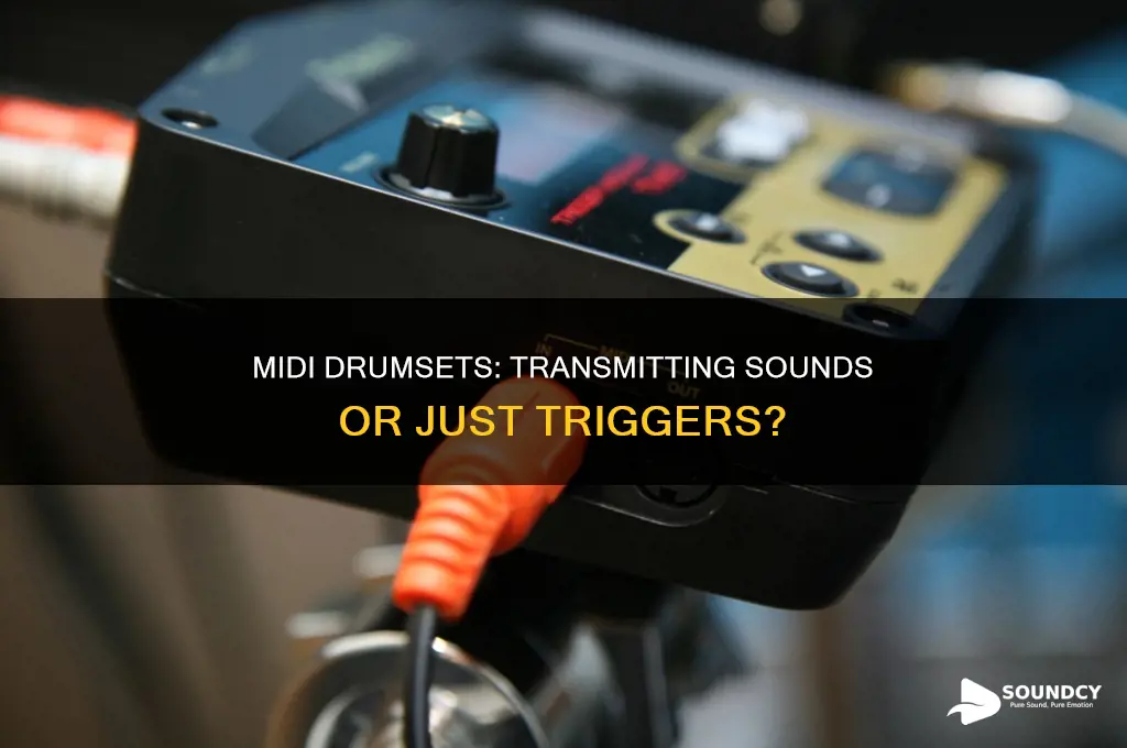 does midi from drumset transmit sounds or just triggers