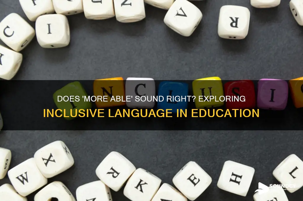 does more able sound right