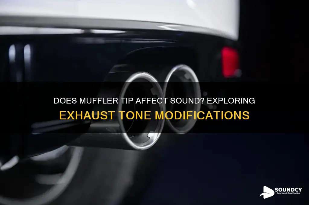 does muffler tip affect sound
