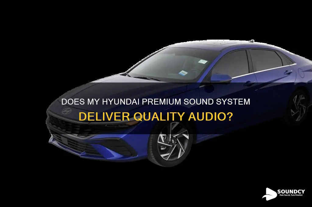 does my hyundai premium sound