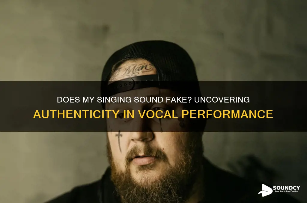 does my singing sound fake