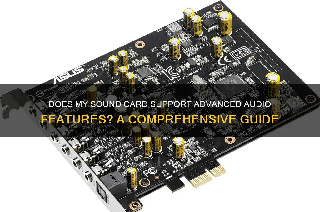 does my sound card support