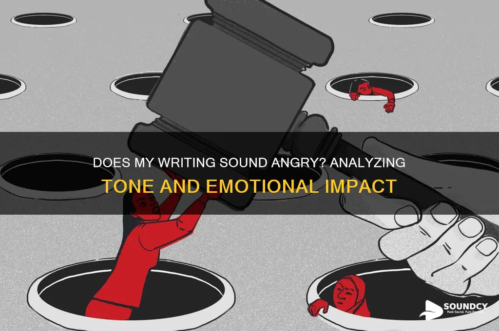 does my writing sound angry