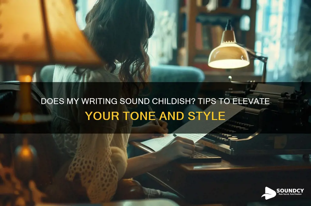 does my writing sound shildish