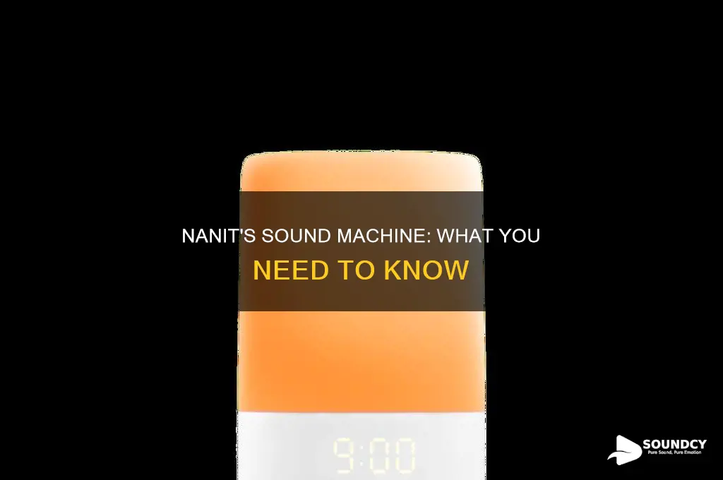 does nanit have a sound machine