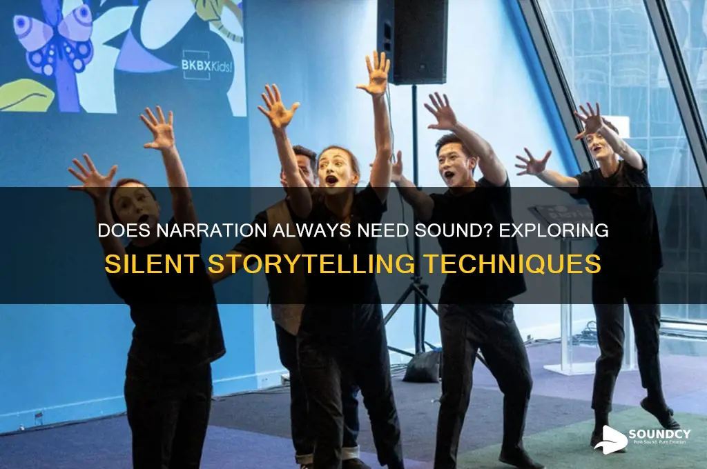 does narration always require sound
