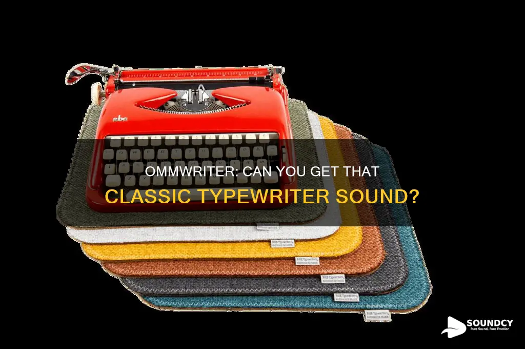 does ommwriter have a typewriter sound