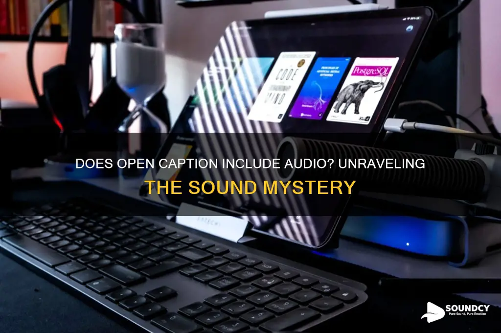 does open caption have sound