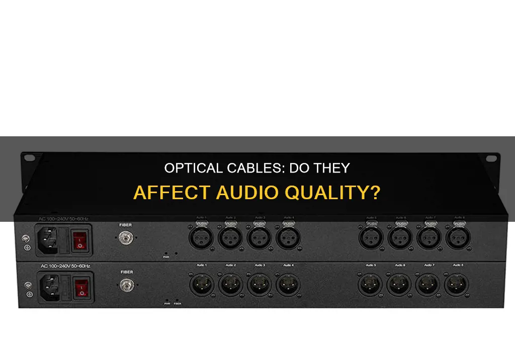 does optical cable affect sound quality