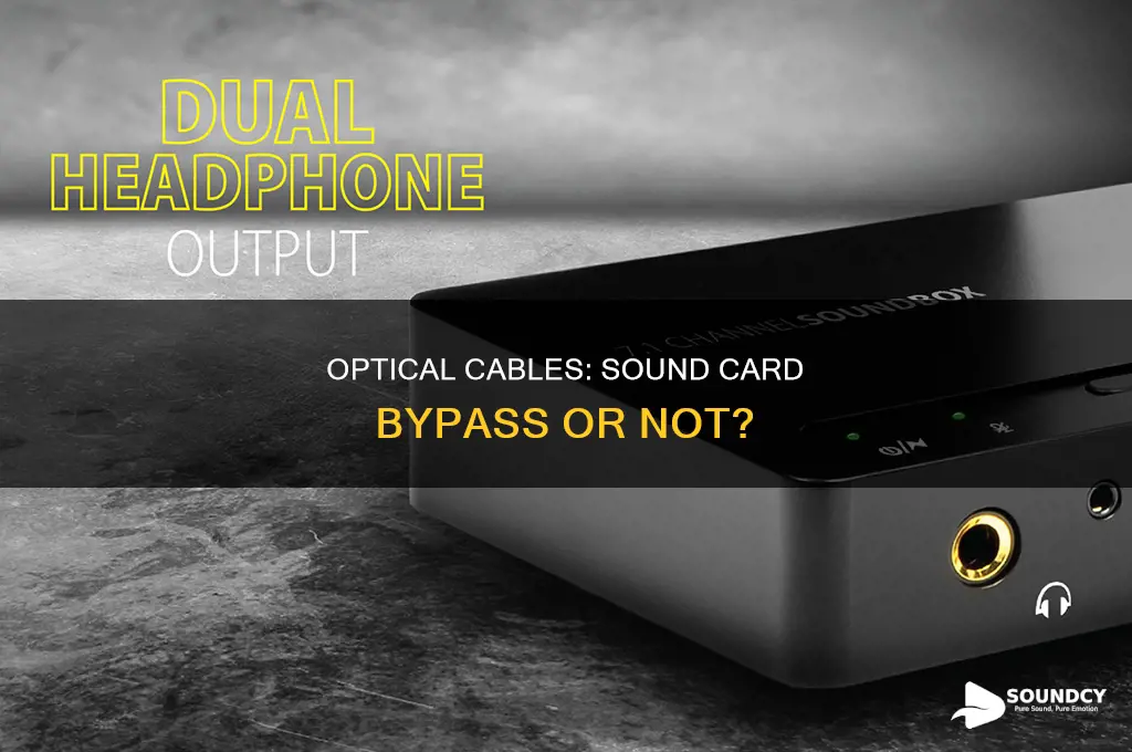 does optical cable bypass sound card
