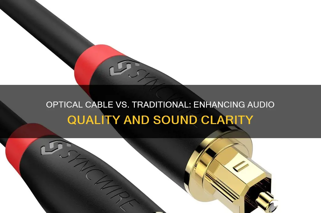 does optical cable improve sound
