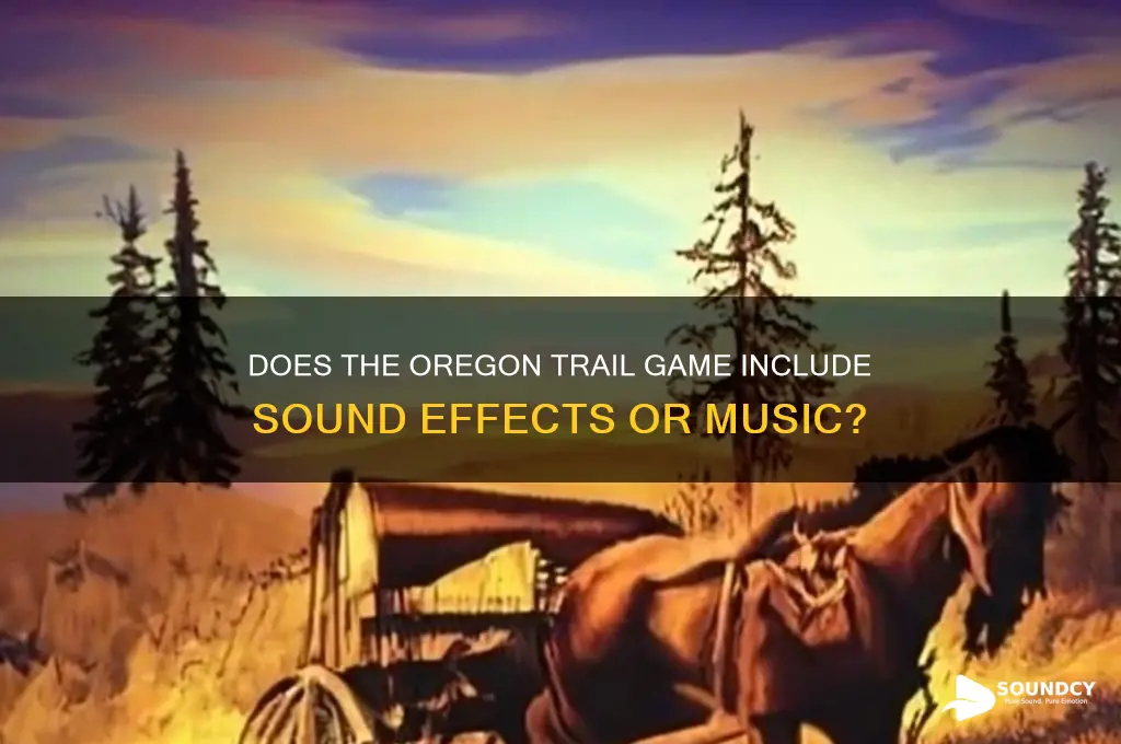 does oregan trail have sound
