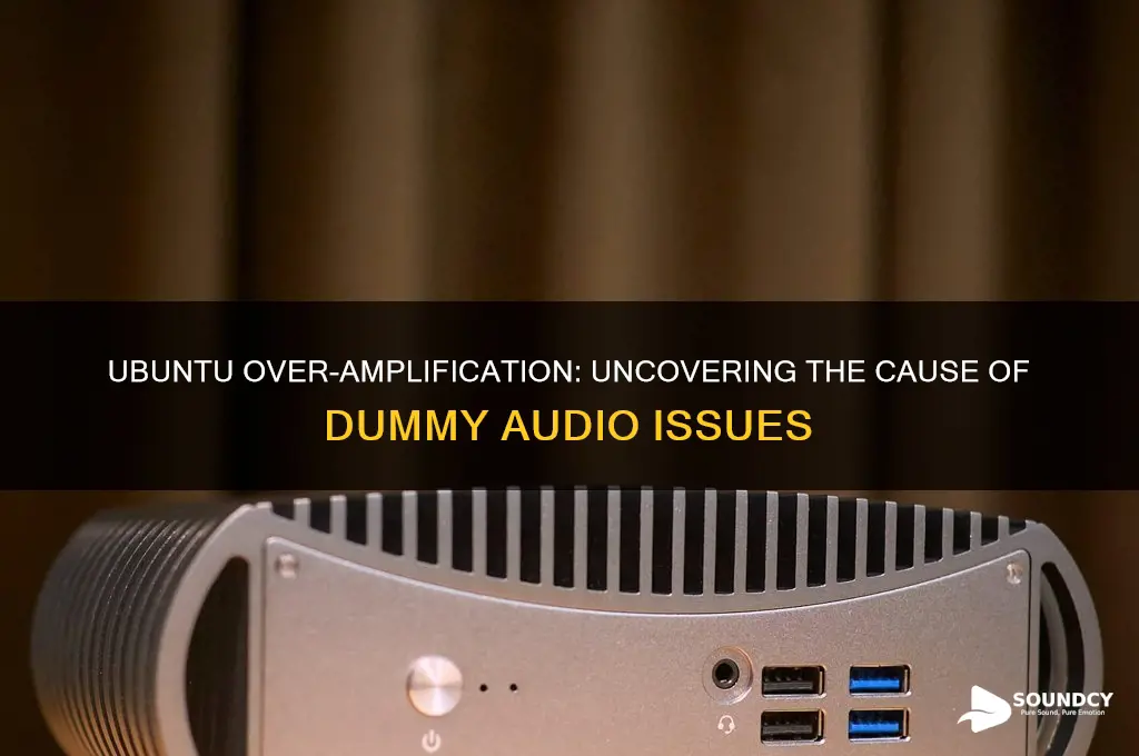 does over amplication with ubuntu cause sound dummy audio