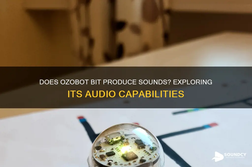does ozobot bit make sounds