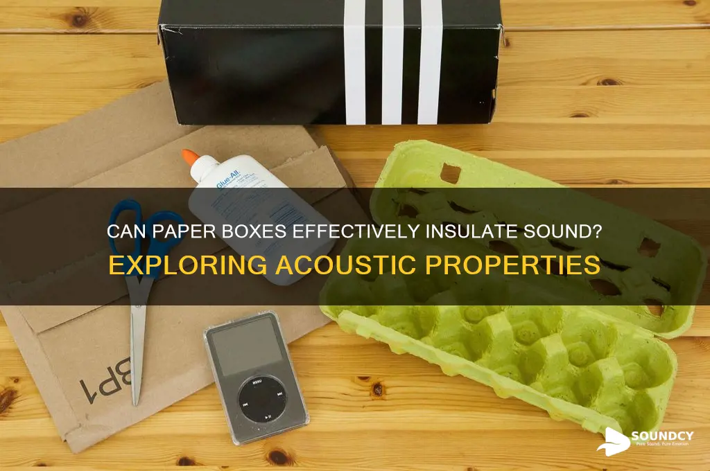 does paper box insulate sound