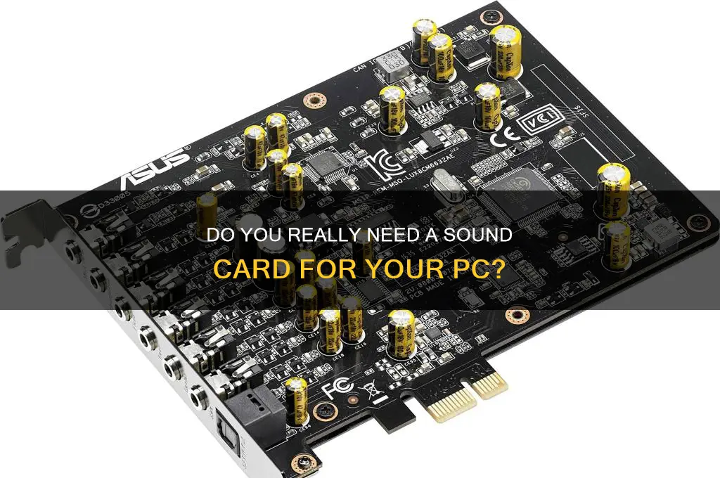 does pc need sound card