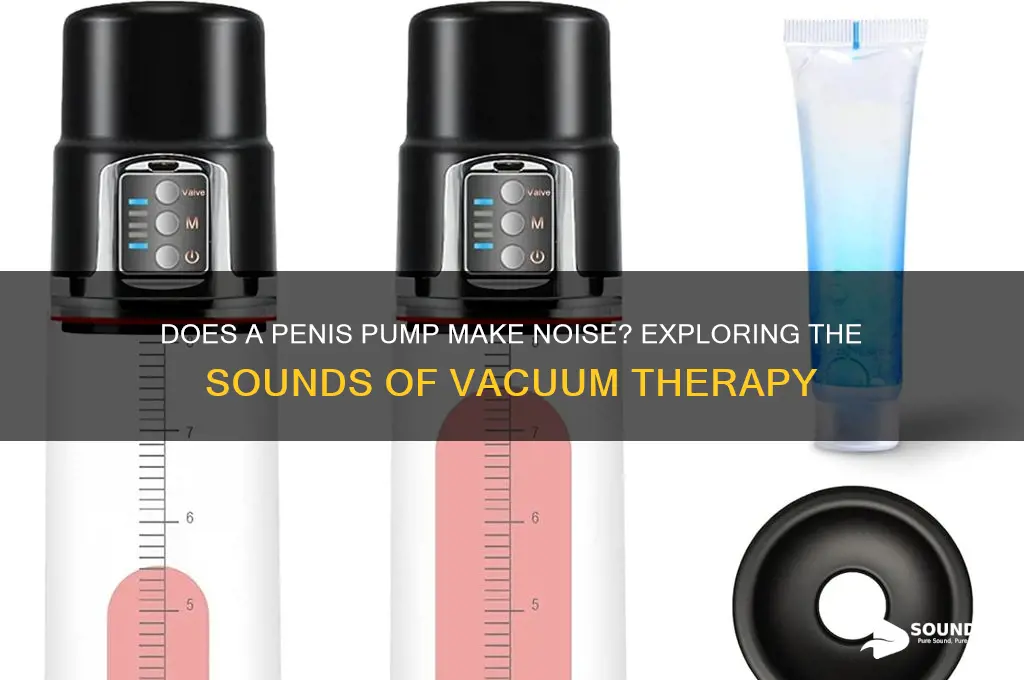 does penis pump makes sound