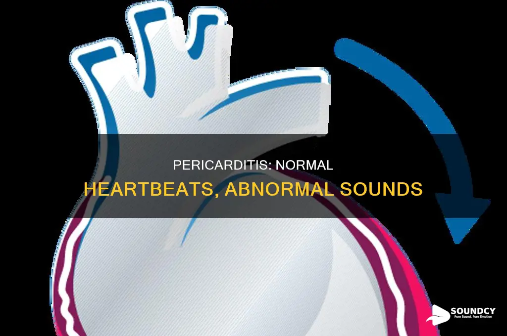 does pericarditis heart beat sound normal