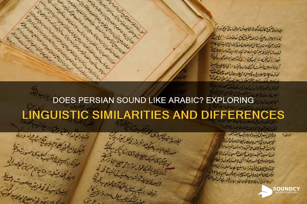 does persian sound like arabic