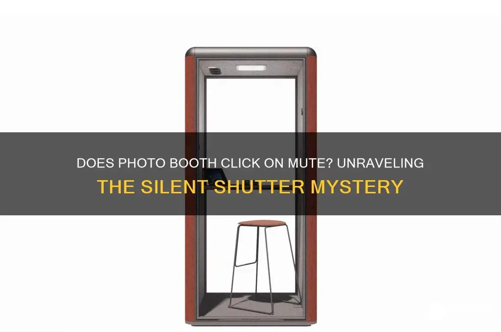 does photo booth make click sound when on mute