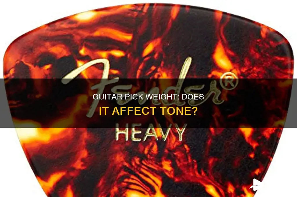 does pick weight affect guitar sound