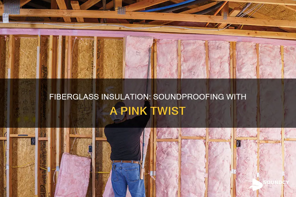 does pink fiberglass insulation sound proof