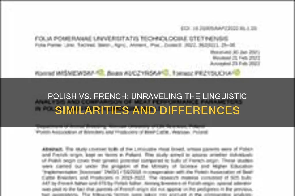 does polish sound like french