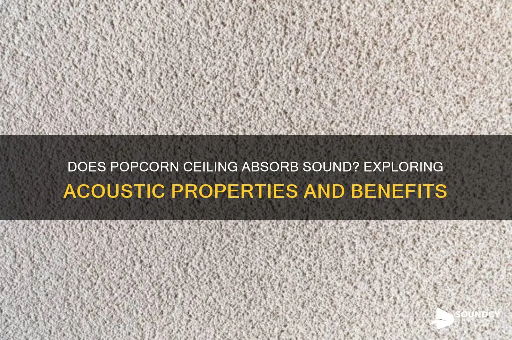 does popcorn ceiling absorb sound