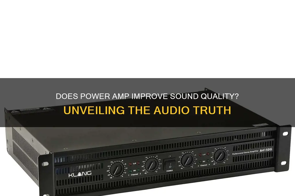 does power amp improve sound