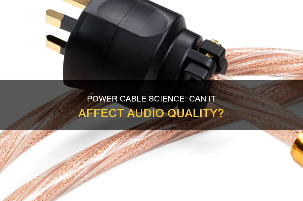 does power cable affect sound quality