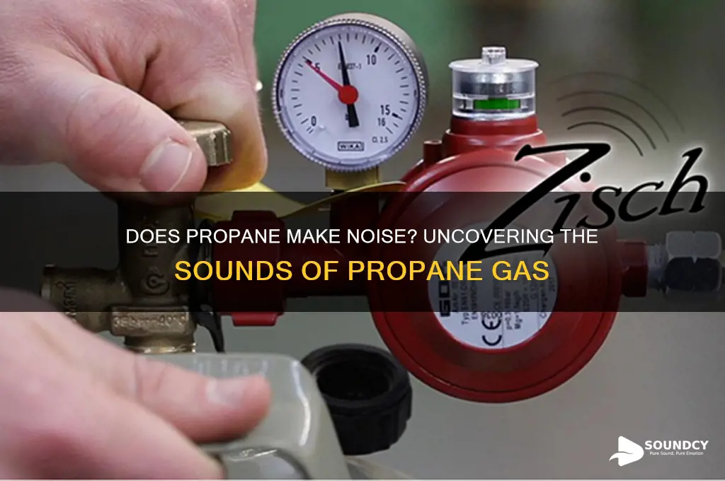does propane make a sound