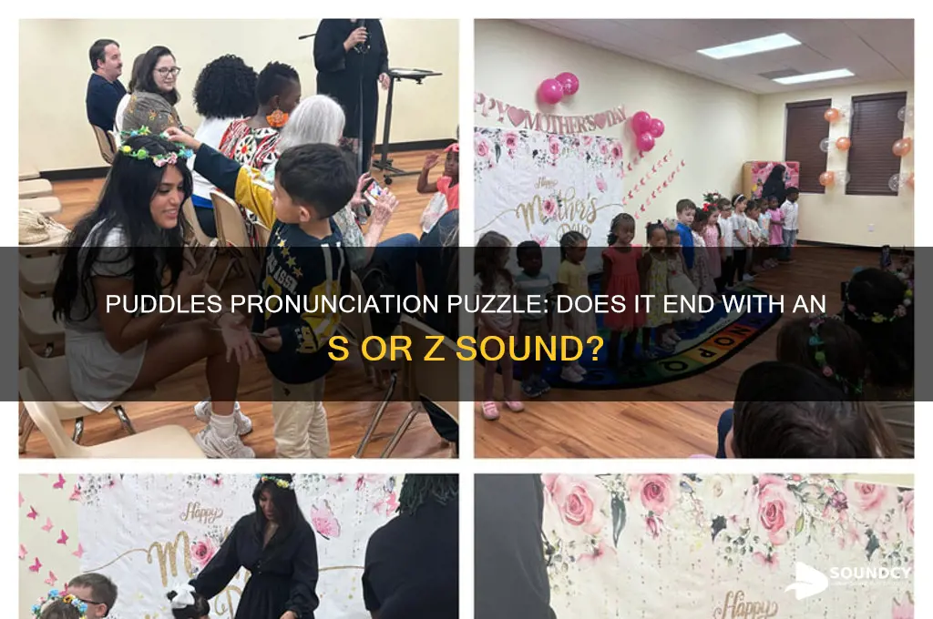 does puddles end with an s sound or z